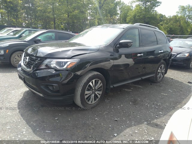 5N1DR2MM1HC656147 - 2017 NISSAN PATHFINDER S/SV/SL/PLATINUM BLACK photo 2