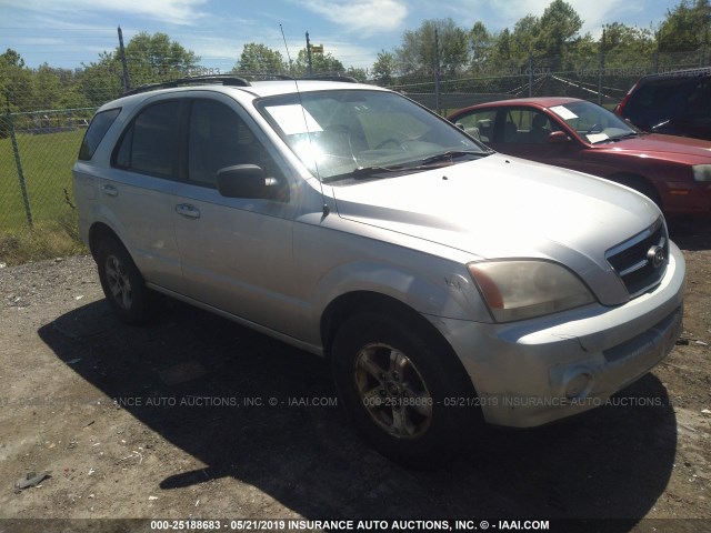 KNDJD733455430535 - 2005 KIA SORENTO EX/LX SILVER photo 1