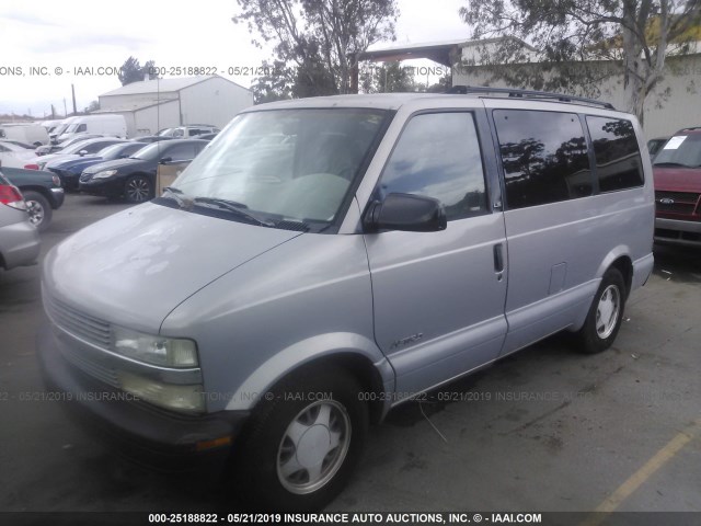 1GNDM19WXVB109247 - 1997 CHEVROLET ASTRO SILVER photo 2