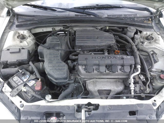 1HGEM211X5L008174 - 2005 HONDA CIVIC DX VP WHITE photo 10