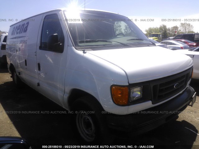 1FTRE14223HB91100 - 2003 FORD ECONOLINE E150 VAN WHITE photo 1