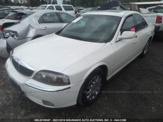 1LNHM86S05Y630829 - 2005 LINCOLN LS WHITE photo 2