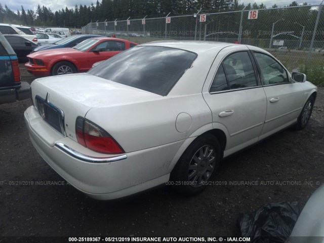 1LNHM86S05Y630829 - 2005 LINCOLN LS WHITE photo 4