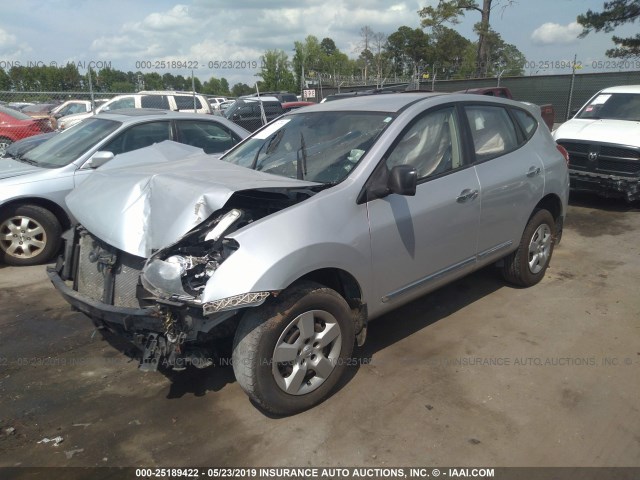 JN8AS5MTXCW264302 - 2012 NISSAN ROGUE S/SV SILVER photo 2