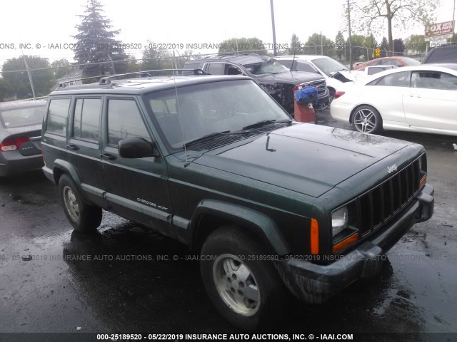 1J4FF68S8XL577914 - 1999 JEEP CHEROKEE SPORT/CLASSIC GREEN photo 1