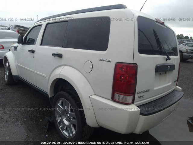 1D4PU4GK7AW174750 - 2010 DODGE NITRO HEAT WHITE photo 3