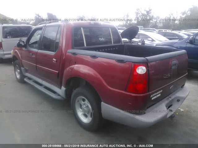 1FMZU77EX1UC81347 - 2001 FORD EXPLORER SPORT TR  RED photo 3