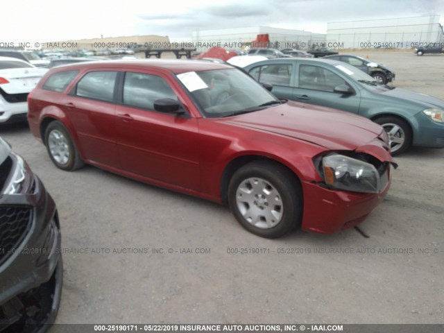 2D4FV48T75H593234 - 2005 DODGE MAGNUM SE RED photo 1