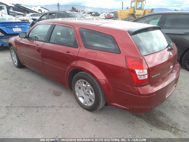 2D4FV48T75H593234 - 2005 DODGE MAGNUM SE RED photo 3