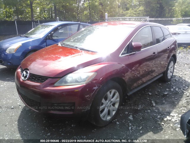 JM3ER29L380213421 - 2008 MAZDA CX-7 RED photo 2