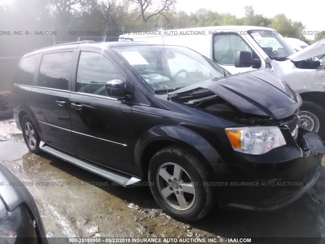 2D4RN3DG8BR632872 - 2011 DODGE GRAND CARAVAN MAINSTREET BLACK photo 1