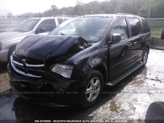 2D4RN3DG8BR632872 - 2011 DODGE GRAND CARAVAN MAINSTREET BLACK photo 2