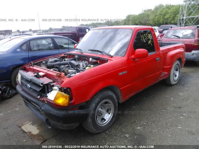 1FTCR10A4RPB58752 - 1994 FORD RANGER RED photo 2