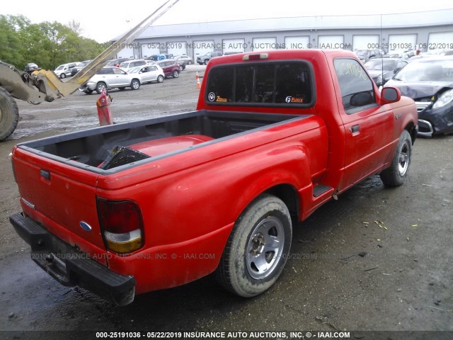 1FTCR10A4RPB58752 - 1994 FORD RANGER RED photo 4