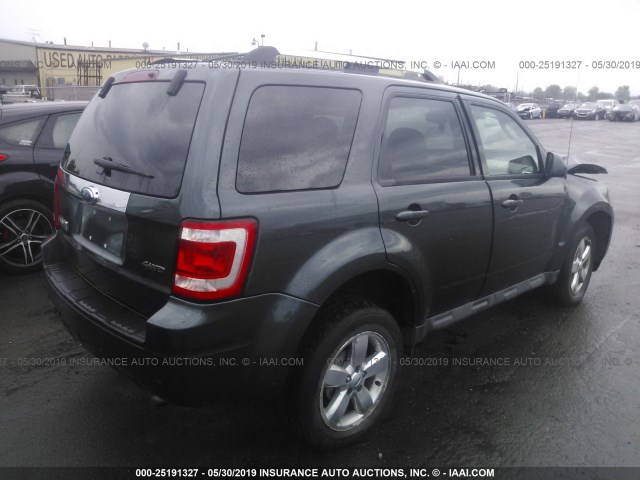 1FMCU94G49KB64667 - 2009 FORD ESCAPE LIMITED GRAY photo 4