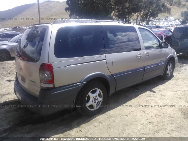 1GMDX13E71D167259 - 2001 PONTIAC MONTANA LUXURY TAN photo 4