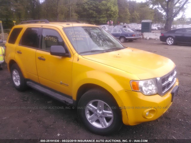 1FMCU4K31BKC06477 - 2011 FORD ESCAPE HYBRID YELLOW photo 1