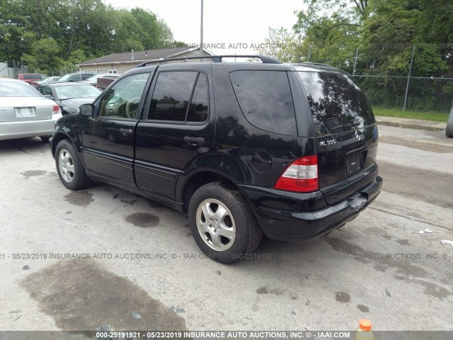 4JGAB57E43A437040 - 2003 MERCEDES-BENZ ML 350 BLACK photo 3