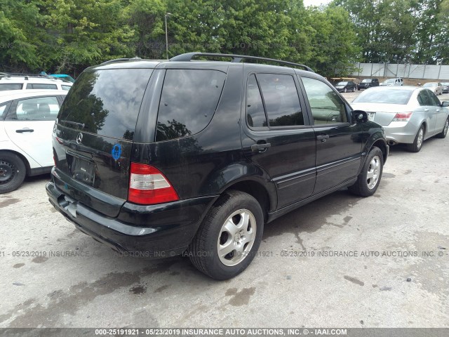 4JGAB57E43A437040 - 2003 MERCEDES-BENZ ML 350 BLACK photo 4