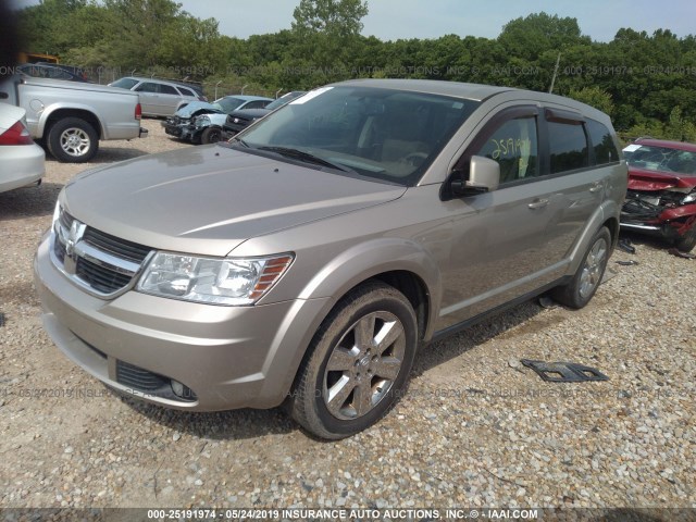 3D4GH57V79T161051 - 2009 DODGE JOURNEY SXT GOLD photo 2