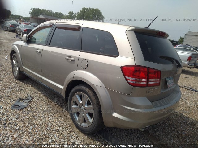 3D4GH57V79T161051 - 2009 DODGE JOURNEY SXT GOLD photo 3