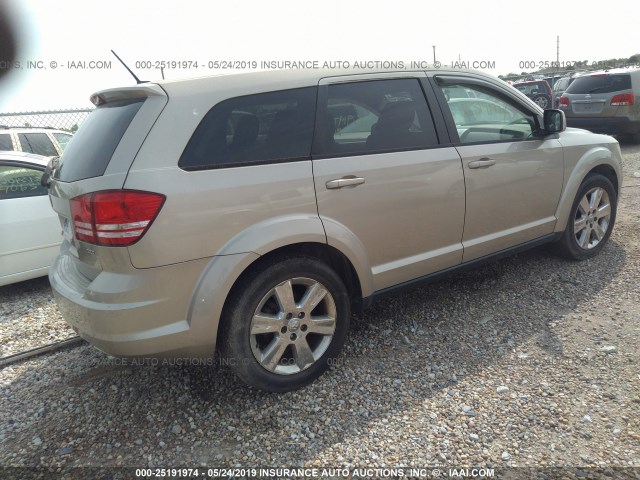 3D4GH57V79T161051 - 2009 DODGE JOURNEY SXT GOLD photo 4