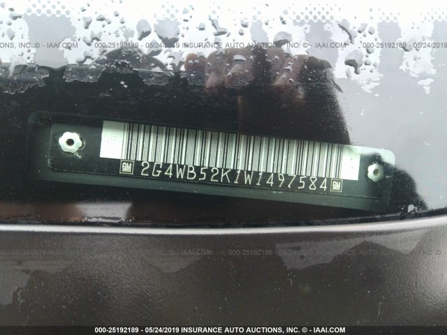 2G4WB52K1W1497584 - 1998 BUICK REGAL LS 青绿色 照片 9