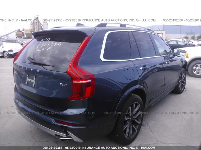 YV4A22PK2K1416563 - 2019 VOLVO XC90 T6/MOMENTUM Light Blue photo 4