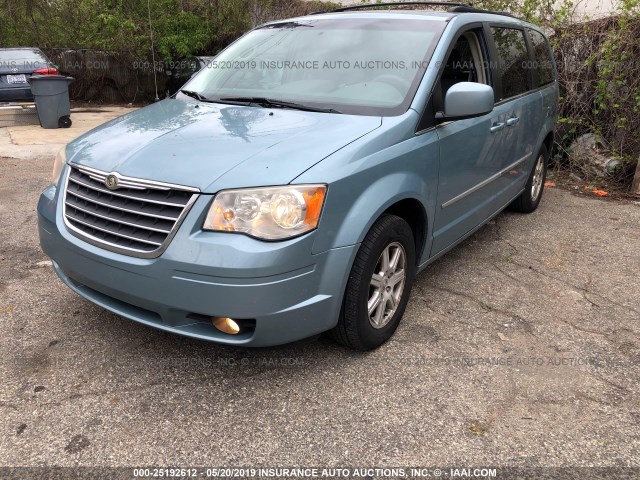 2A8HR54189R637805 - 2009 CHRYSLER TOWN & COUNTRY TOURING BLUE photo 2