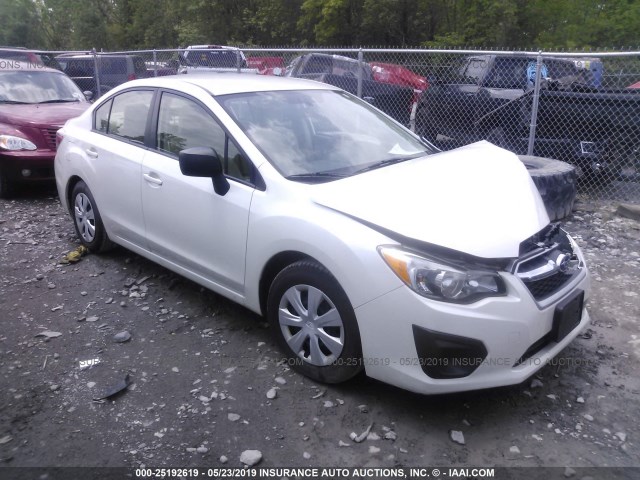 JF1GJAA63EH010881 - 2014 SUBARU IMPREZA Белый фото 1