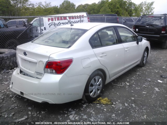 JF1GJAA63EH010881 - 2014 SUBARU IMPREZA Белый фото 4