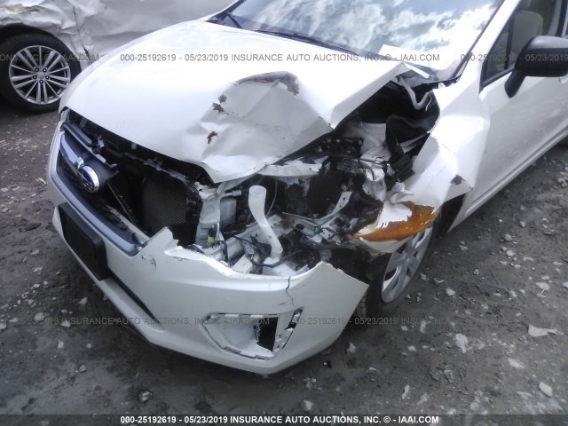 JF1GJAA63EH010881 - 2014 SUBARU IMPREZA Белый фото 6
