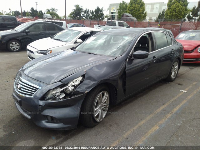 JN1CV6AP6BM502815 - 2011 INFINITI G37 SPORT GRAY photo 2