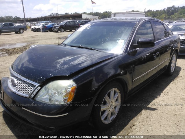 1FAFP25105G146549 - 2005 FORD FIVE HUNDRED LIMITED BLACK photo 2