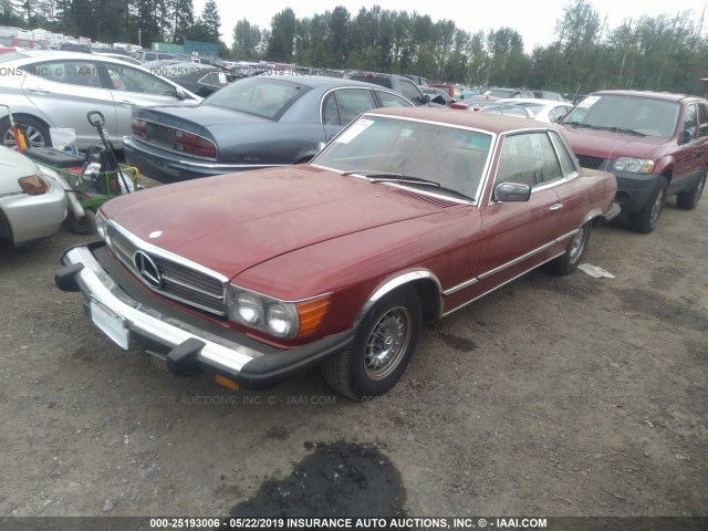 10702412014654 - 1974 MERCEDES 450 SLC  RED photo 2