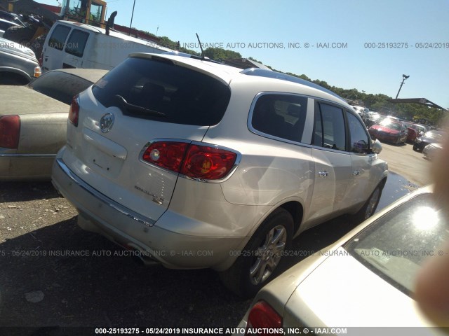 5GAEV237X8J182213 - 2008 BUICK ENCLAVE CXL WHITE photo 4