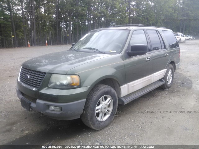 1FMPU16L13LB84034 - 2003 FORD EXPEDITION XLT GREEN photo 2