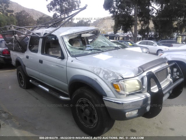 5TEGN92N13Z278679 - 2003 TOYOTA TACOMA DOUBLE CAB PRERUNNER GRAY photo 1