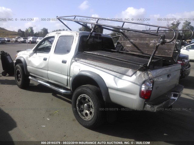 5TEGN92N13Z278679 - 2003 TOYOTA TACOMA DOUBLE CAB PRERUNNER GRAY photo 3