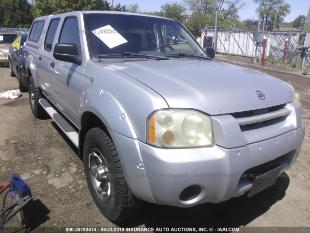 1N6ED27Y84C410662 - 2004 NISSAN FRONTIER CREW CAB XE V6 SILVER photo 1