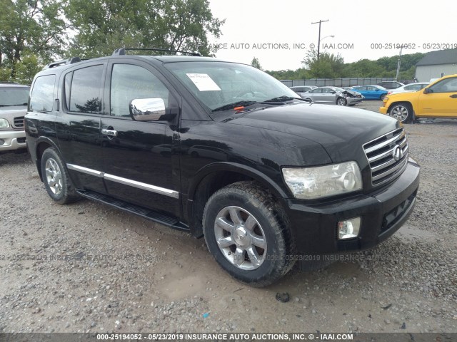 5N3AA08C87N803011 - 2007 INFINITI QX56 BLACK photo 1