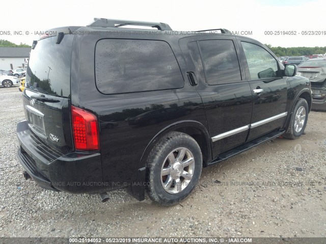 5N3AA08C87N803011 - 2007 INFINITI QX56 BLACK photo 4