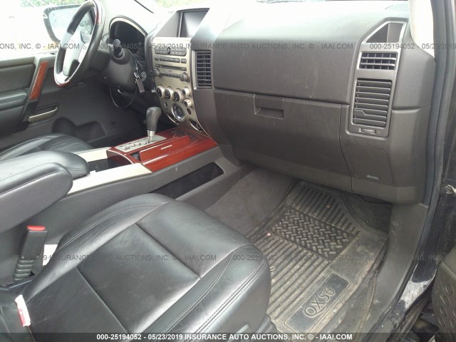 5N3AA08C87N803011 - 2007 INFINITI QX56 BLACK photo 5