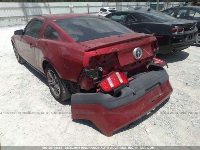 1ZVBP8AN1A5169913 - 2010 FORD MUSTANG RED photo 3