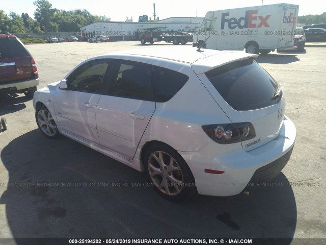 JM1BK344781180519 - 2008 MAZDA 3 HATCHBACK WHITE photo 3