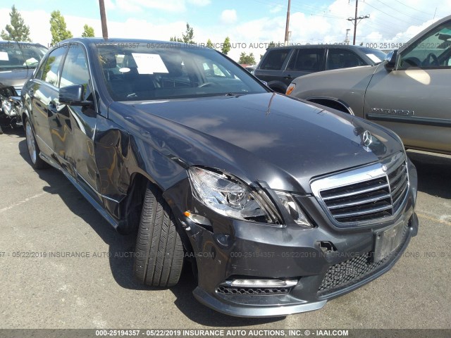 WDDHF5KB5DA672199 - 2013 MERCEDES-BENZ E 350 GRAY photo 1