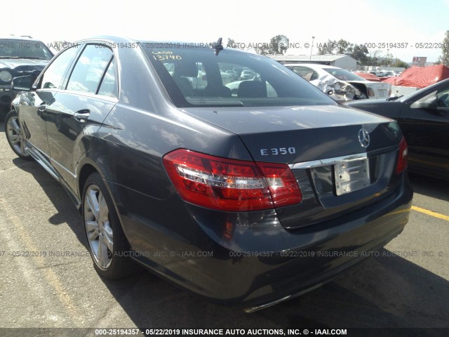 WDDHF5KB5DA672199 - 2013 MERCEDES-BENZ E 350 GRAY photo 3