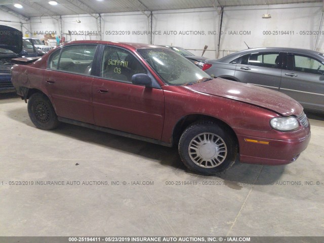 1G1ND52J53M712104 - 2003 CHEVROLET MALIBU RED photo 1