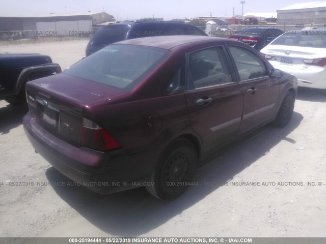 1FAFP34N67W141908 - 2007 FORD FOCUS ZX4/S/SE/SES 红色 照片 4