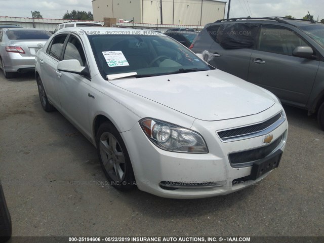 1G1ZF57539F216092 - 2009 CHEVROLET MALIBU HYBRID WHITE photo 1